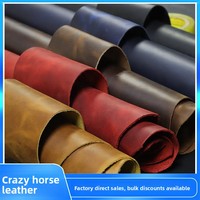 Cuir de vachette Crazy Horse de première qualité pour ceinture, cuir de vache pour la fabrication de ceintures, cuir véritable pour la fabrication de chaussures et de sacs