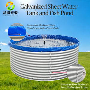 Viskwekerijbenodigdheden: Gegalvaniseerd Canvas Visvijverwaterreservoir - Product Image 5