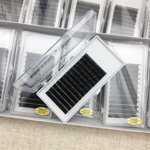 Rồng 0.05 C Siêu Tối Màu Đen Giả Chồn Nga Khối Lượng Lông Mi Handmade Tự Nhiên Dài Dễ Dàng Áp Dụng Cá nhân Khay Phần Mở Rộng - Product Image 2