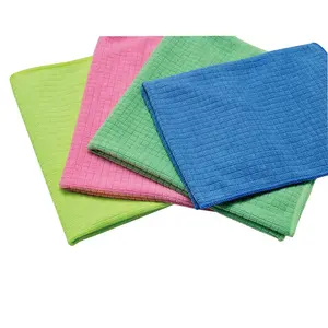 Chiffons en microfibres rose bleu jaune vert rouge pour l'entretien de la maison