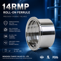 Férula ROLL-ON 14RMP para expansión de abrazaderas sanitarias de acero inoxidable 304 TriClamp E