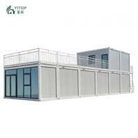 Casa Modular Europea de Dos Pisos, Casas Contenedor Apilables, Casa Contenedor Desmontable, Villa Temporal de Alta Gama OEMODM