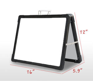 Nhỏ từ khô xóa bảng trắng 9 "x 12" double sided lapboard Máy tính để bàn có thể gập lại bảng - Product Image 5