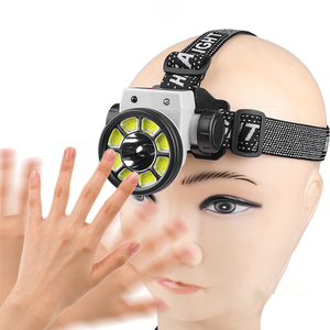 Xte + 8 COB cảm ứng chuyển đổi đèn pha có thể điều chỉnh đầu điện hiển thị có thể sạc lại đầu đèn - Product Image 2