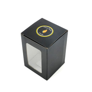 Boîte d'emballage en papier cartonné personnalisée de luxe pour parfum, cosmétiques, soins de la peau, cadeau, boîte rigide en kraft brun pliable - Product Image 1