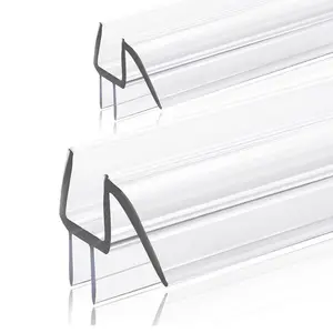 Transparent PVC Glass Shower Door Bottom Seal Strip