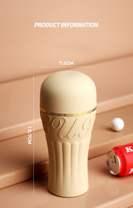Appareil de masturbation masculine avec formation de moule de simulation de vagin et massage du pénis flirtant Cola Airplane Cup - Product Image 6