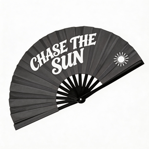 Éventail japonais personnalisé à motif bruyant pour mariage, idéal comme cadeau - Product Image 3