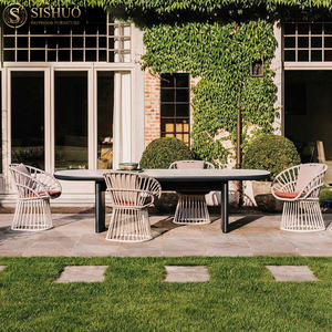 Mobilier d'extérieur pour restaurant Chaise de jardin en rotin imperméable Patio Thairs en aluminium - Product Image 1