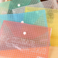 Carpetas de plástico para archivos al por mayor, My Clear Bag transparente, suministros de oficina, carpetas de archivos para la escuela y la Oficina, colores surtidos