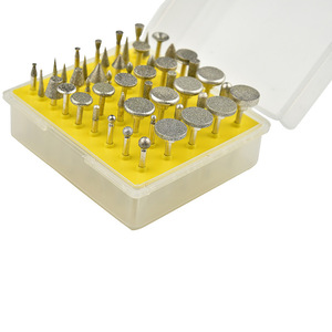 DZT Diamond Abrasive Sticks 10pc Set For Glass And Jade Grinding With Angle <b>Grinder</b> - Product Image 1