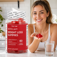 Vente en gros de gommes à mâcher en forme d'ours sans sucre Keto à étiquette privée 1000 mg pour hommes et femmes