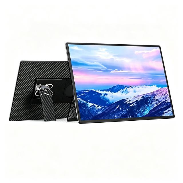 Portable Monitor 16" 1200P Full HD IPS External Display Panel 60Hz Refresh Rate Type-C/USB-C Ports Adjustable Stand
