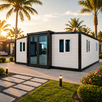 Maison conteneur extensible à assemblage rapide, écologique, mobile, préfabriquée, anti-vent, modulaire, pour parc de vacances, moderne