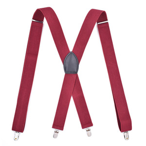 2025 pantaloni a Clip in pelle nera tipo X da <span class=keywords><strong>uomo</strong></span> con <span class=keywords><strong>bretelle</strong></span> con <span class=keywords><strong>bretelle</strong></span> a 4 Clip regolabili alla moda in magazzino - Product Image 6