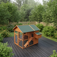 Poulailler extérieur moderne en bois, écologique, durable, recyclable, grande taille, pour animaux de compagnie, cage, nichoir, hivernal