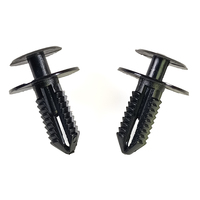 Échantillon gratuit 2g 8mm trou noir B30 clips de retenue de pare-chocs rivet en plastique de voiture