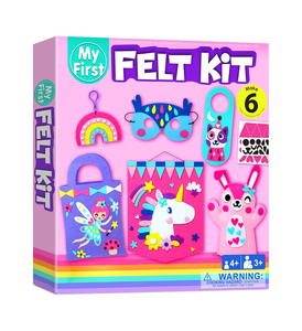 Giocattolo fai da te fatto a mano in feltro per bambini Kit per la prima borsa da cucito facile per le arti e i mestieri della pasta creativa - Product Image 1