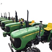 Tracteur John-Deere 324, moteur diesel 4 cylindres, excellent état, quatre roues motrices, 32 chevaux, compact, flexible, pour vergers
