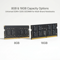 Mémoire RAM DDR4 3200 MHz pour ordinateur portable, capacité universelle, 8 Go, 16 Go, compatible avec plusieurs marques d'ordinateurs portables
