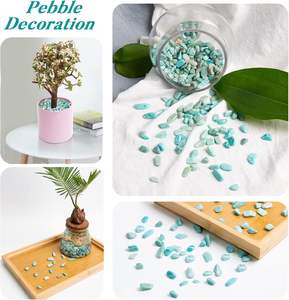 Cristalli di amazzonite verde naturale alla rinfusa 0.9 Lb/405g piccoli trucioli di pietra di cristallo ciottoli decorativi per <span class=keywords><strong>la</strong></span> decorazione della casa - Product Image 3