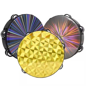 โออีเอ็ม8นิ้วไม้แข็งสำหรับเด็กแทมโบรีนมือสองแถวเครื่องเคาะกระเป๋าหนังกลอง - Product Image 1