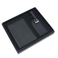 Set Penutup Kartu Kredit, Tempat Paspor, Label Bagasi, Dompet, Kulit PU,  Kustomisasi Pribadi, Perlengkapan Perjalanan