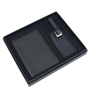 Funda para tarjeta de crédito Id Titulares de pasaporte Conjuntos de etiquetas de equipaje Cartera personalizada Viaje personalizado Pu Cuero Pasaporte conjunto - Product Image 2