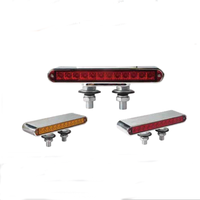 Luz de camión de remolque de doble cara LED de advertencia de peligro de vehículo todoterreno multifunción con base de tornillo IP65 a prueba de agua, gran resistencia al agua, 1: 2