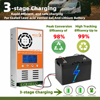Contrôleur de charge solaire MPPT à courant élevé 60A, chargeur de batterie abaisseur de tension pour système d'énergie solaire hors réseau