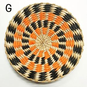 <span class=keywords><strong>Panier</strong></span> mural décoes décorations de maison bleues choses macramé Dip Dye suspendu décor de chambre d'été esthétique jonc de mer paniers en <span class=keywords><strong>osier</strong></span> - Product Image 3