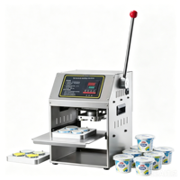 Scelleuse manuelle à pression pour petits gobelets en plastique, couvercles en aluminium, films et emballages en carton – Scellages étanches pour yaourts et sauces soja