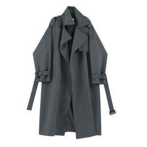 Nuevo Diseño de Otoño, Elegante Gabardina Estilo Británico para Mujer, Abrigo de Media Longitud con Cintura Alta, Cortavientos Casual, Estilizador - Product Image 2