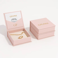 Logo personalizzato Cajas De Joyas gioielli in carta regalo scatola magnetica per gioielli sacchetto per imballaggio Online Busnies