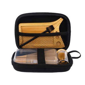 Mới Phù Hợp Với Di Động Hút Kit 110Mm Nâu Sừng Giấy Bằng Gỗ Thuốc Lá Cán Khay Thủy Tinh Lưu Trữ Jar Thích Hợp Cho Hút Thuốc - Product Image 1