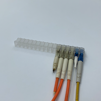 Capuchon anti-poussière en fibre optique PP transparent simple mode LC 16-plex, résistant aux hautes températures, vente en gros d'usine