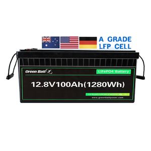 Batería de Litio LiFePO4 Ligera de 12V 100Ah, 1/3 del Peso de la Batería de Plomo-Ácido, Protección IP65, 6000 Ciclos para Paquete de Baterías de Golf Eléctrico - Product Image 2
