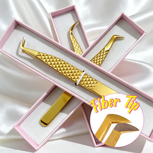 45 75 Derece Özel Marka Güçlü Tutuşlu Cımbız Fiber Uçlu Özel Tasarım Cımbızlar Kirpik Uzatma Şerit Kirpik Tutucu Cımbız - Product Image 3