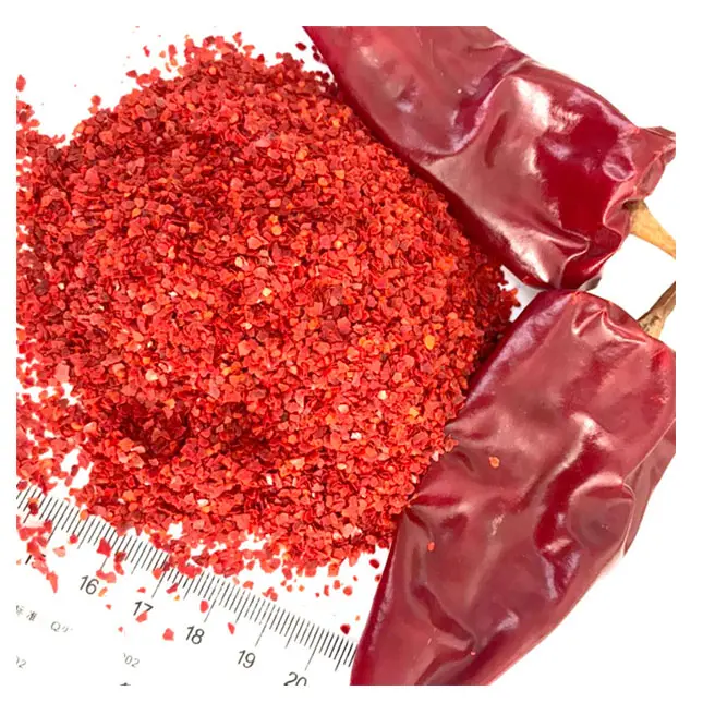Kwaliteit Grondstoffen Rode Peper Chili Gemalen Zoete Hete Rode Chili Paprika Enkele Kruiden Geplette Chili
