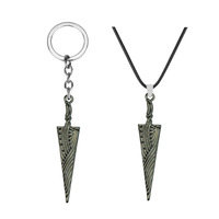Hot Anime creux chevalier creux chevalier pur clou épée os ongle pendentif colliers à la mode géométrie corde collier ras du cou bijoux