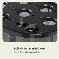 Système de jardinage intérieur HGS16-1CB avec réservoir amovible, kit de germination hydroponique Harvest Smart Home pour plantes, 12 modules avec lumière de croissance LED