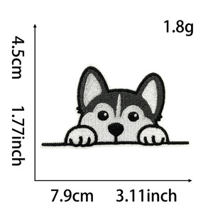 Nuevos Parches Bordados Termoadhesivos de Perros con Golden Retrievers, <span class=keywords><strong>Border</strong></span> Collies y Bulldogs Franceses para Bolsos, Ropa y Gorras - Product Image 3