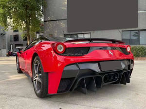 กันชนท้ายรถคาร์บอนไฟเบอร์ครึ่งแผ่นสำหรับ<span class=keywords><strong>รถ</strong></span>เฟอร์รารีอัปเกรด458<span class=keywords><strong>รถ</strong></span>สไตล์ V - Product Image 6