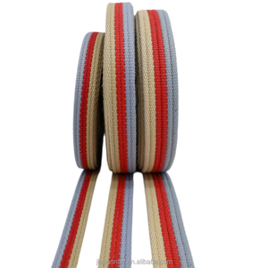 Fournisseur de sangles en polyester et <span class=keywords><strong>coton</strong></span> jacquard rayées colorées haute ténacité pour sacs, bandoulières et laisses de traction pour animaux de compagnie - Product Image 6