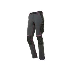 Pantalones DE TRABAJO ajustados para mujer Atom Lady Grey Fucsia-EAN 8033546443873, PANTALONES DE TRABAJO, PANTALONES DE TRABAJO DE CARGO, 1/2/2" - Product Image 3
