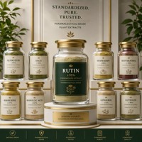 Poudre de Rutine Naturelle 95% 98% NF11 DAB10 Extrait de Sophora Japonica Qualité Alimentaire Emballée Sous Vide
