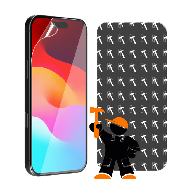 Customized Anti Shock Anti Scratch PET+TPU Material Nano Hammer Screen Protector for Iphone 16