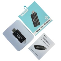 Tarjeta de Captura de Video USB 2.0, Entrada HDMI 1080P30fps, Carcasa Compacta de Aluminio, Sin Controladores, para Transmisión en Vivo de Videojuegos