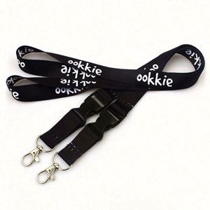 Factory Custom Neck <b>Lanyard</b> Strap With Logo Woven Label Wrist Silicone <b>Lanyard</b> for Keychain - Product Image 2