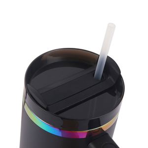 Termo Aislado de Gran Capacidad (40 oz) Más Vendido Transfronterizo, Taza para Café Helado, Vaso Portátil para Coche, Electrochapado - Product Image 4
